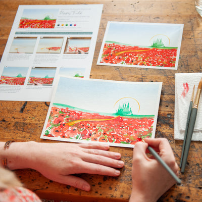 Talking Pansies Watercolor Project Kit– Let's Make Art
