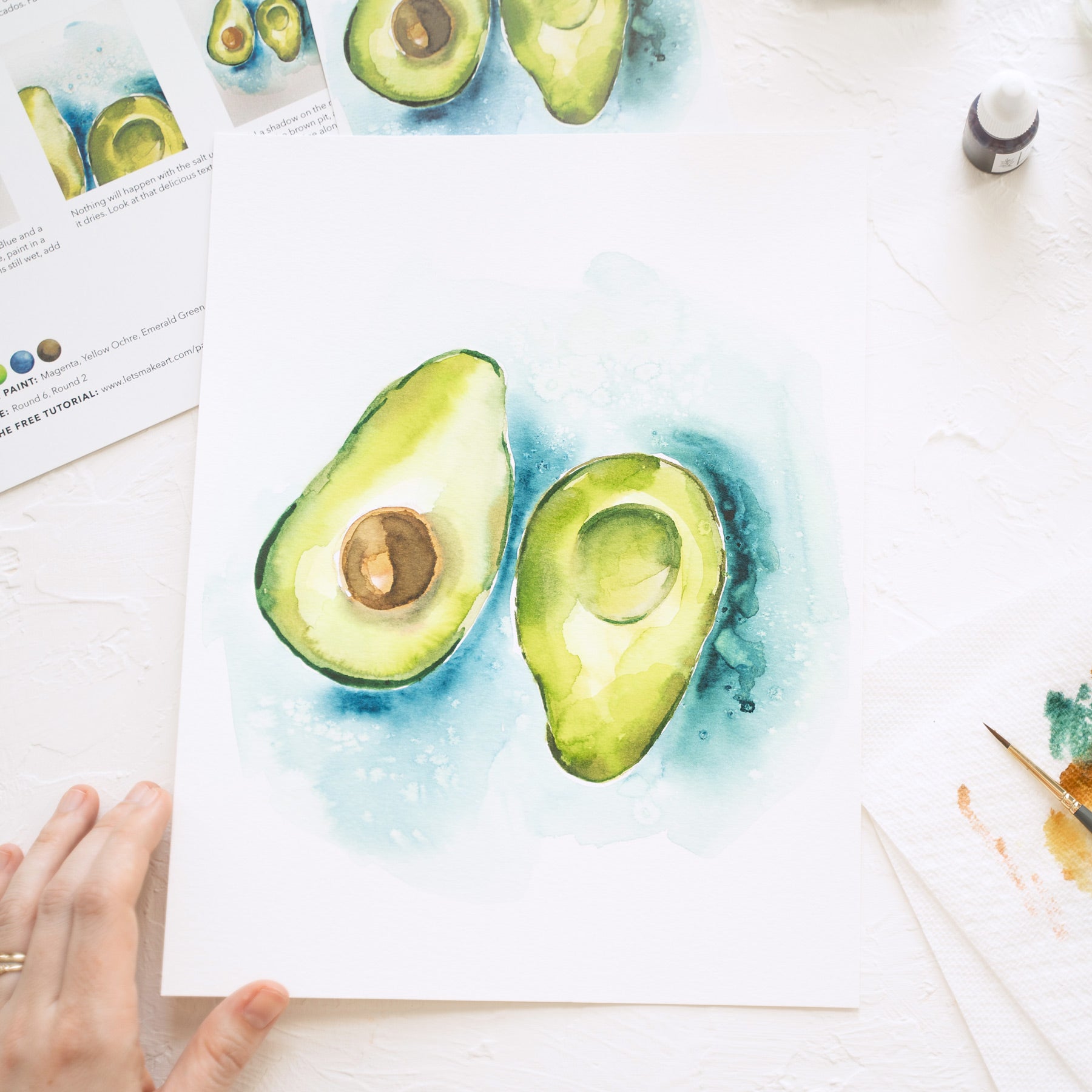 Avocados Watercolor Painting Project Let S Make Art   WCMay2021 08800 