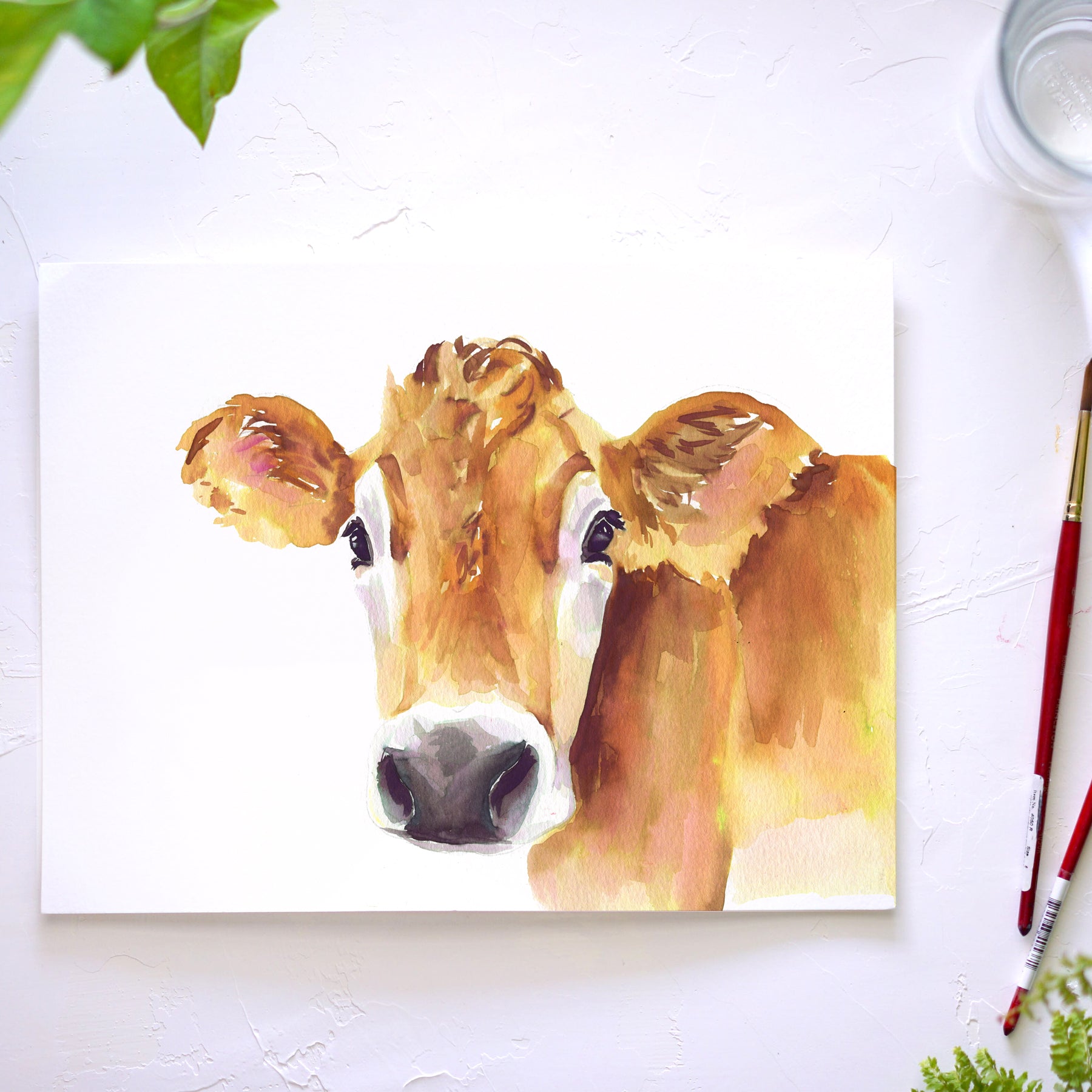 jersey cow artwork