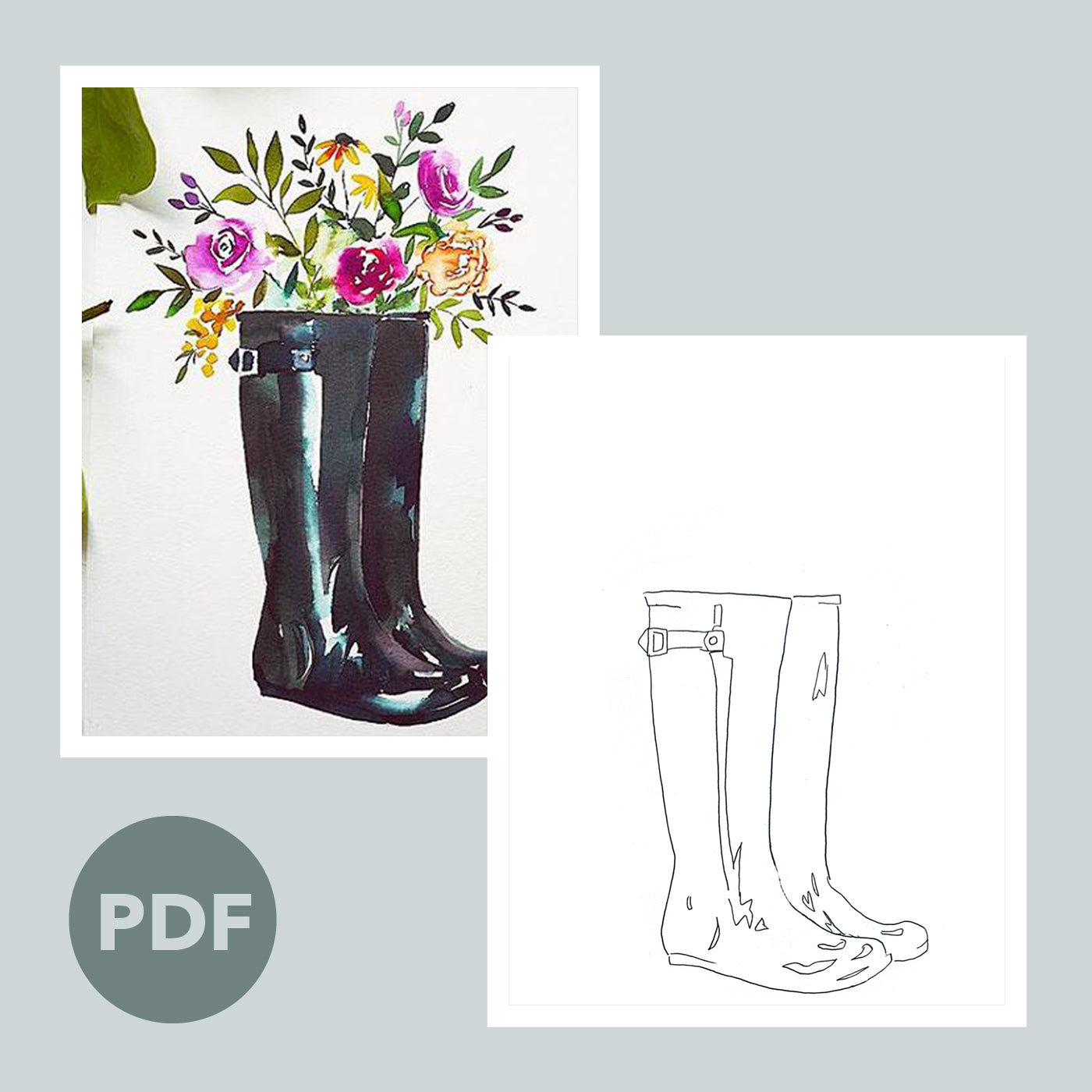 Rain Boots Project– Let’s Make Art