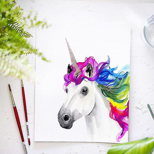 Rainbow Unicorn Watercolor Kit Let S Make Art