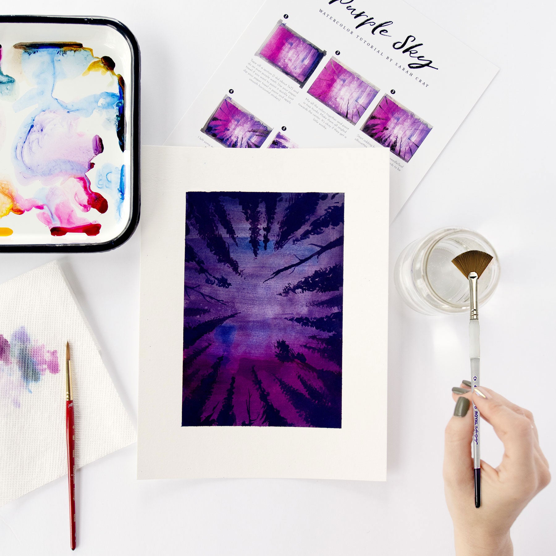 Purple Sky Watercolor Kit– Let's Make Art