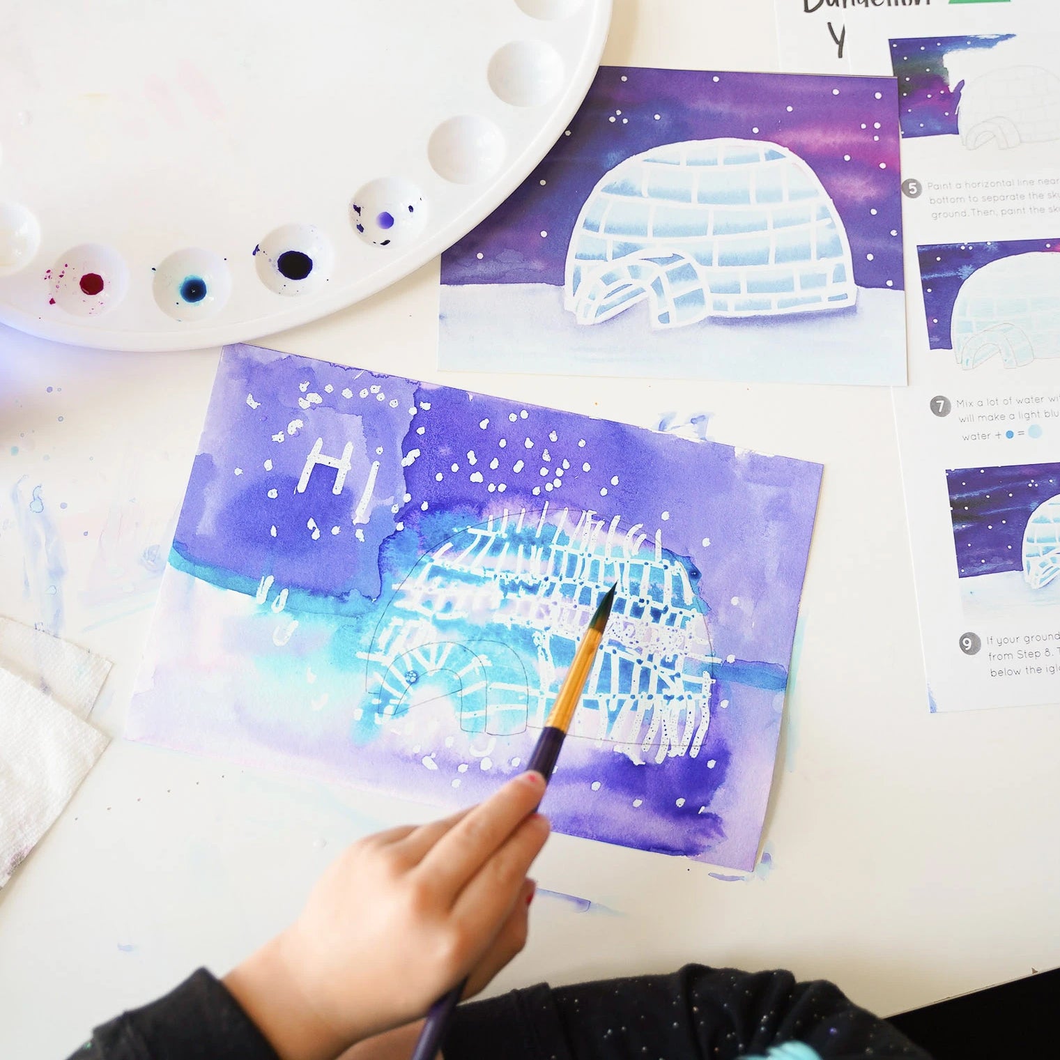 Scribble Watercolor Art DIY – Kid Made Modern