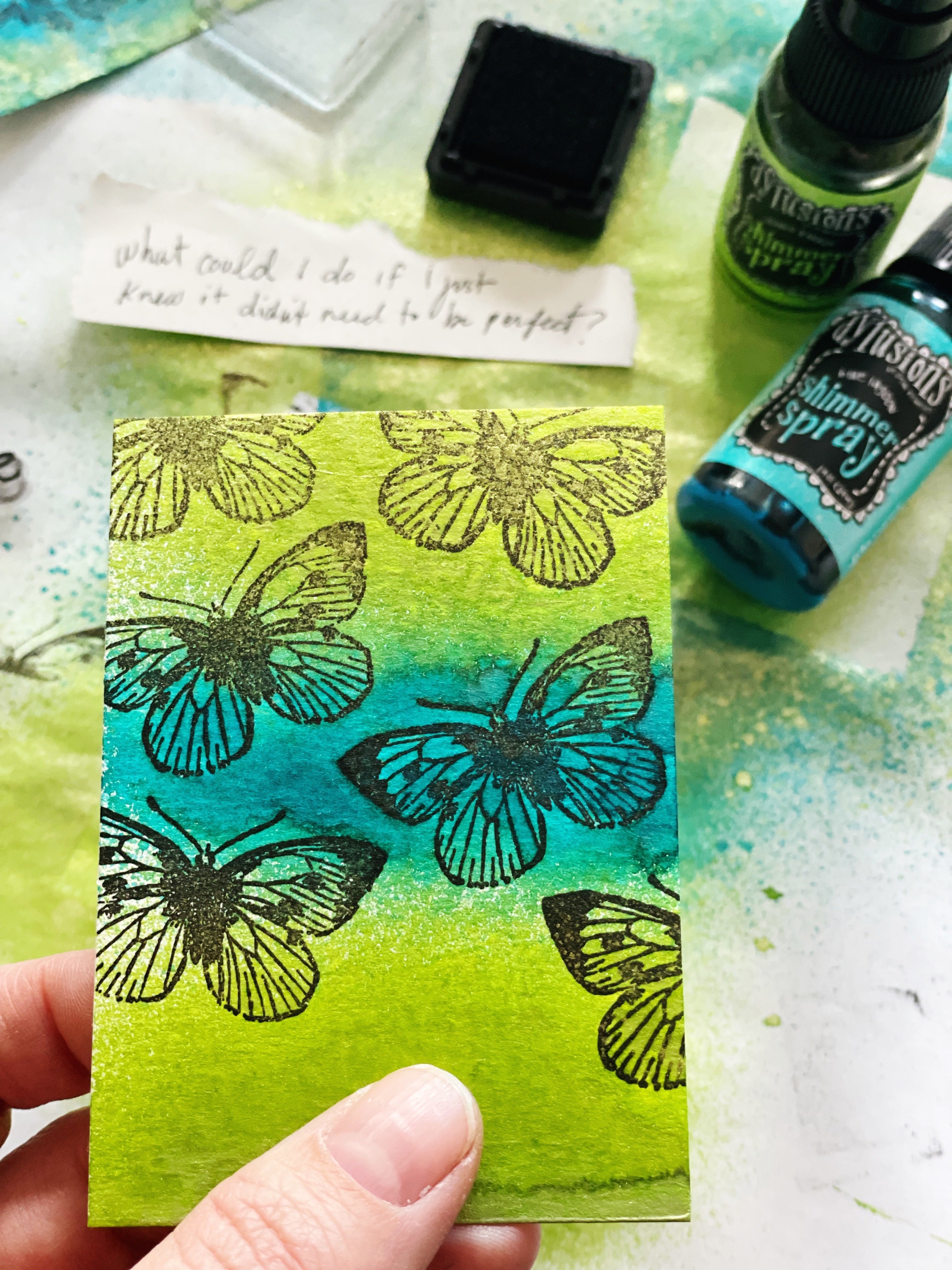 Fuzzy Butterfly Canvas - Craft Project Ideas