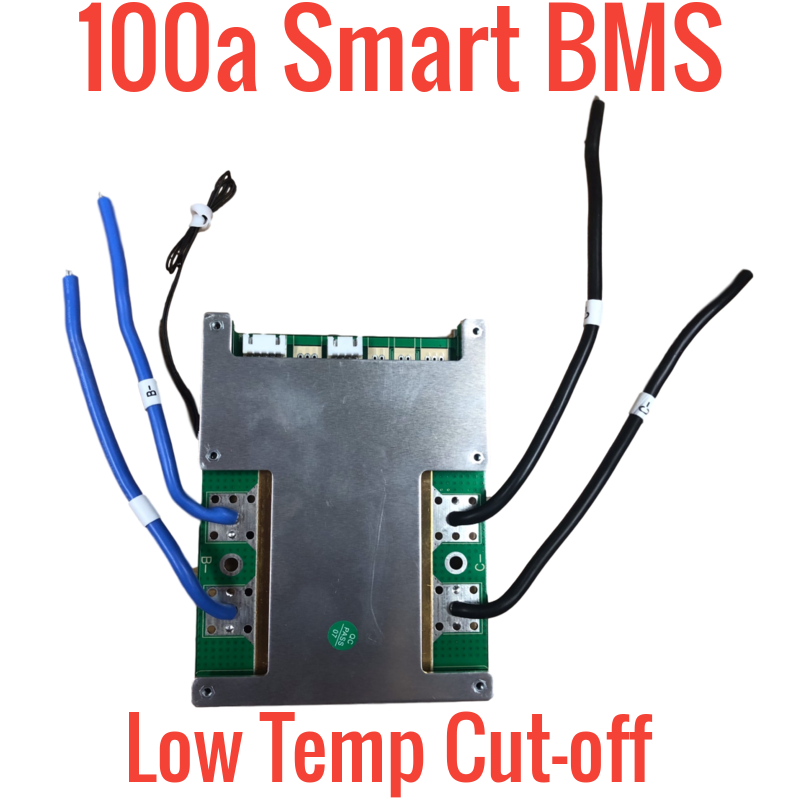 Li-ion/Lifepo4 3s-21s 100a BMS W/ LOW TEMP CUTOFF - Battery Hookup product image