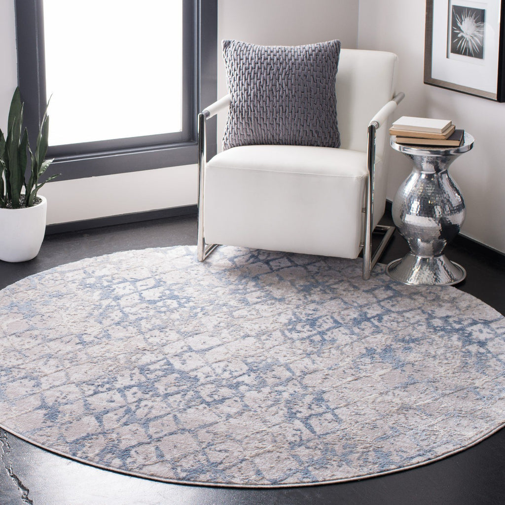 Light Grey and Blue Rug | Area Rug | Runner Rug | Rugs Done Right