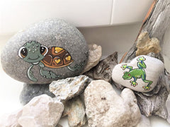 painted rocks flowers butterfly bird happy home decorations