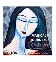 poster exhibition art magical journeys portrait woman love mother Gloucester australia event