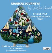 opening gallery christine onward gloucester NSW australia magical journeys art