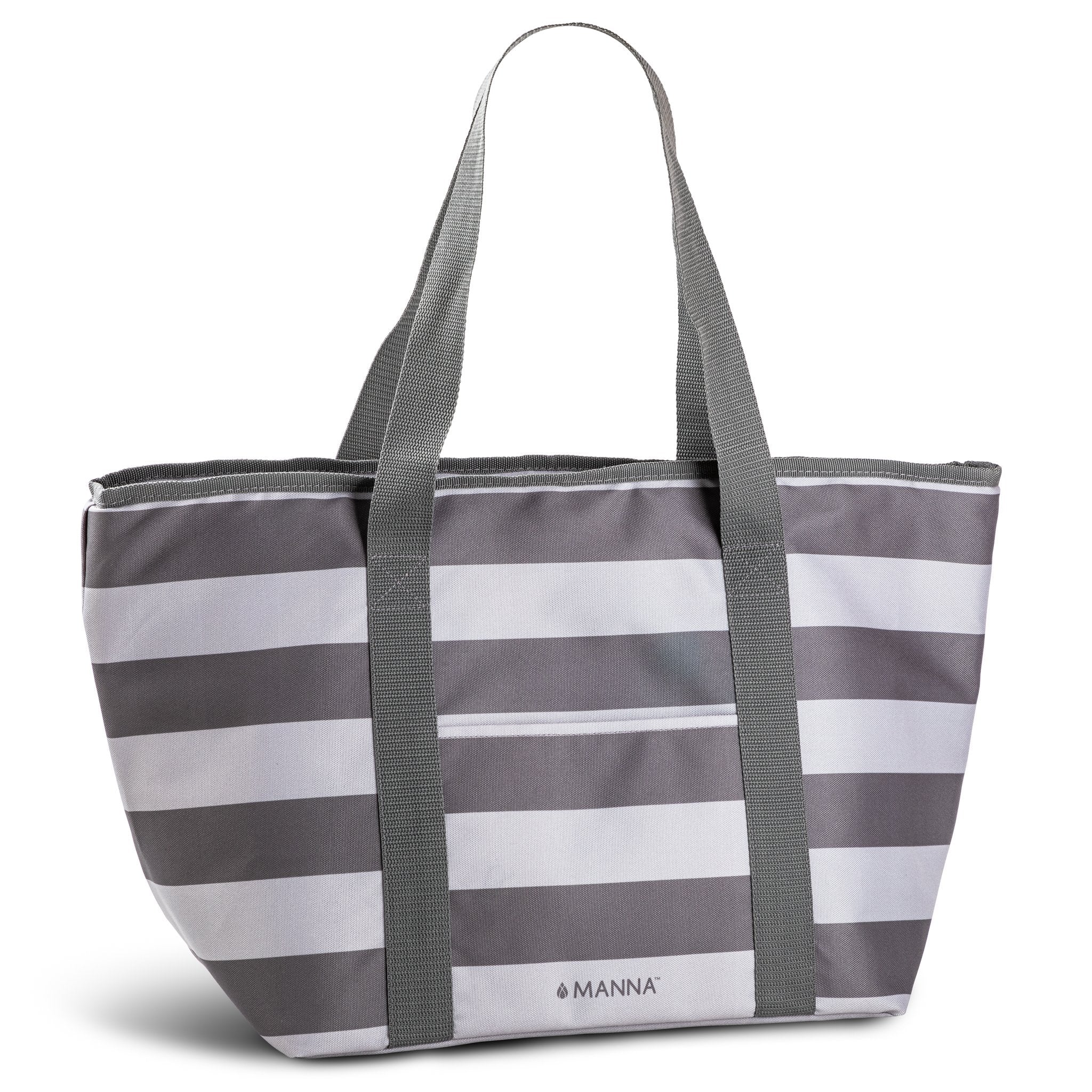Insulated Tote Bag - Teal/White