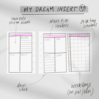 2024 WEEKLY Planner Insert Dated WO2P with Tracker, May Paper Co.