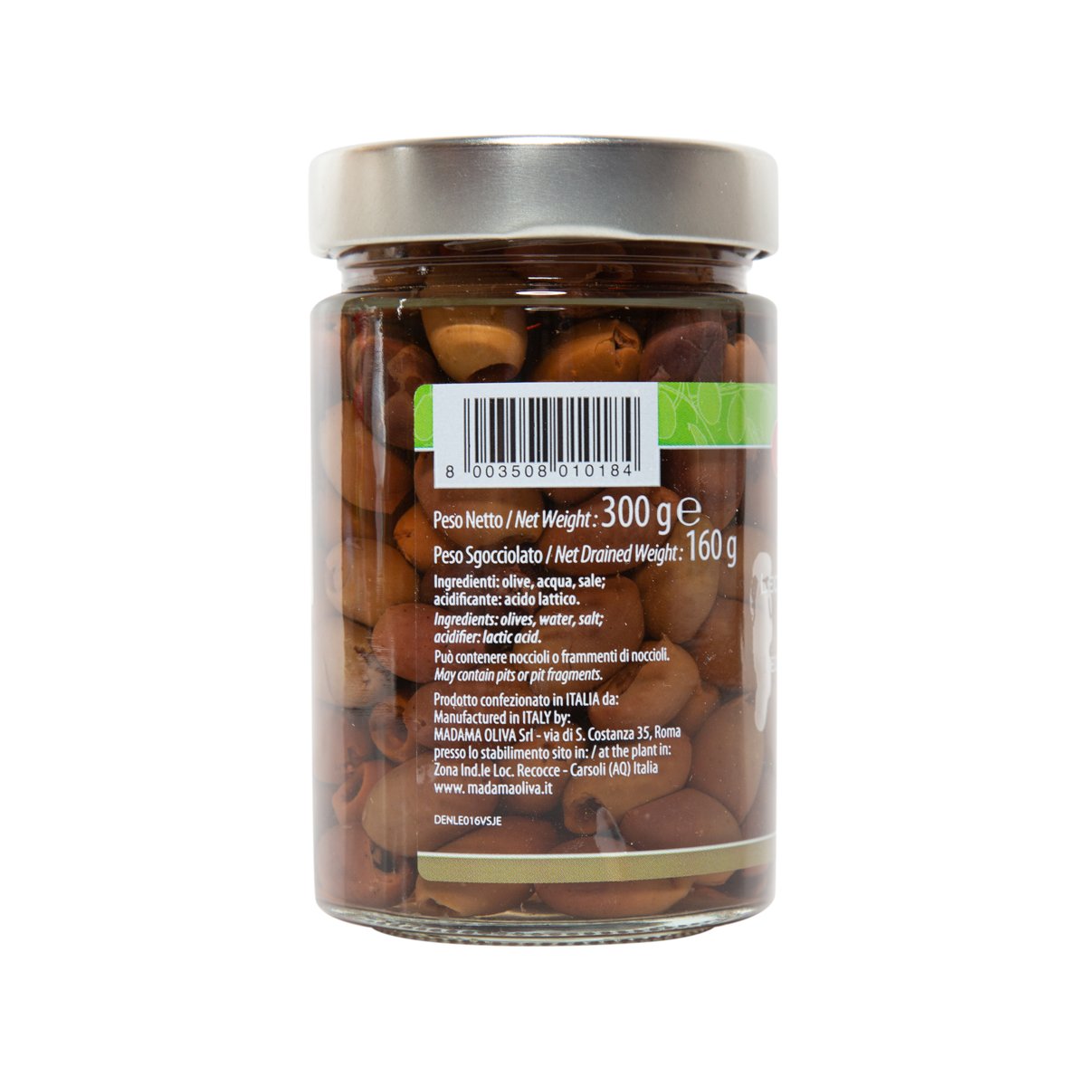 MADAMA OLIVA Black Pitted Leccino Olives in Brine (300g) – LOG ON