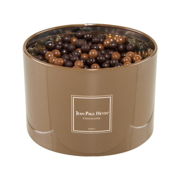 JEAN PAUL HEVIN Chocolate Pearls Assortment [Small Tin]  - Brown  (140g)