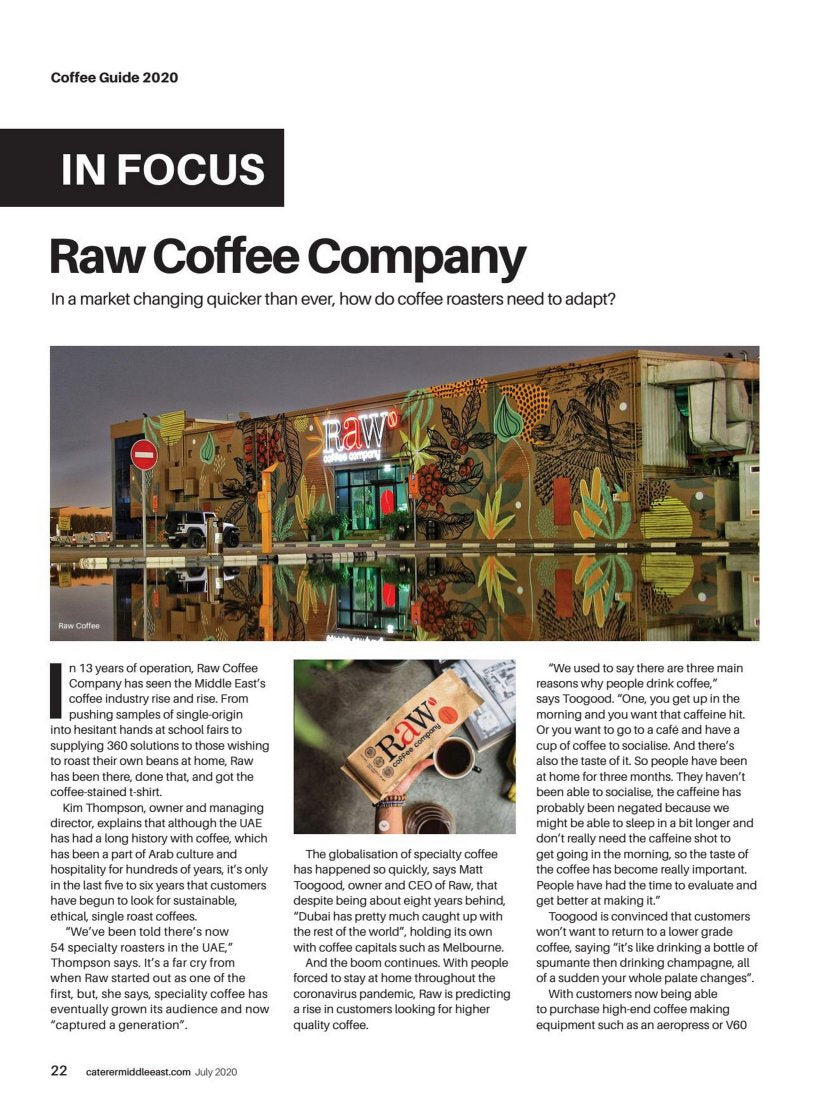 Caterer ME - In focus: Raw Coffee Company 