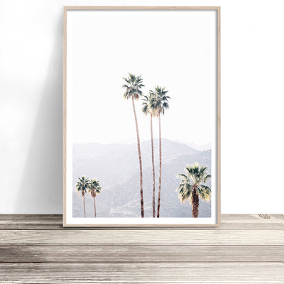 Palms Springs Mountains Print  Palm Trees Photo Wall Art – Little