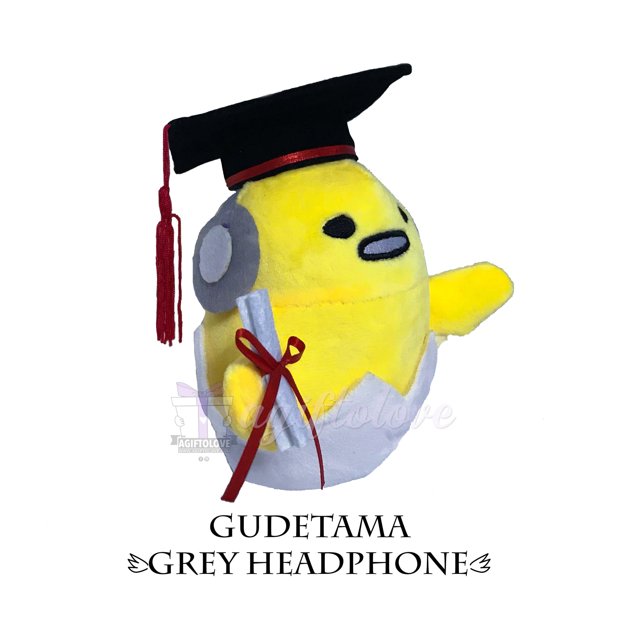 gudetama graduation plush