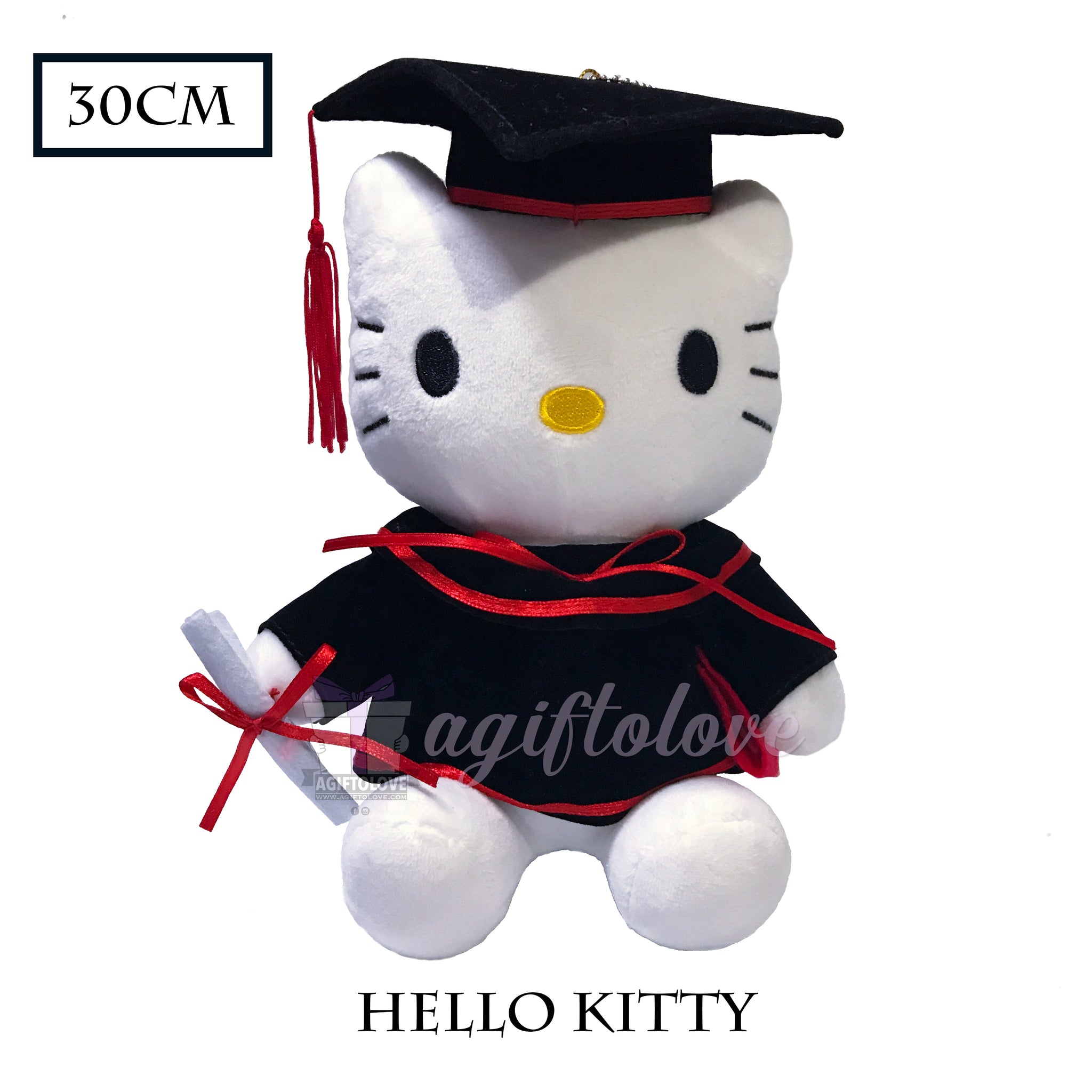 hello kitty graduation plush