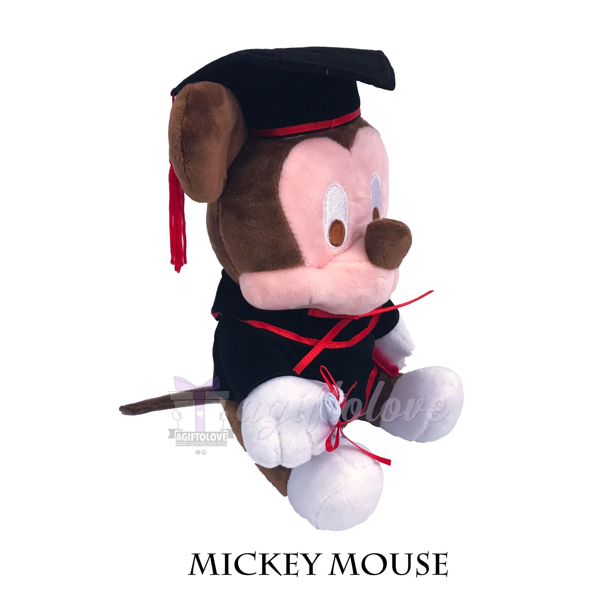 mickey mouse graduation plush