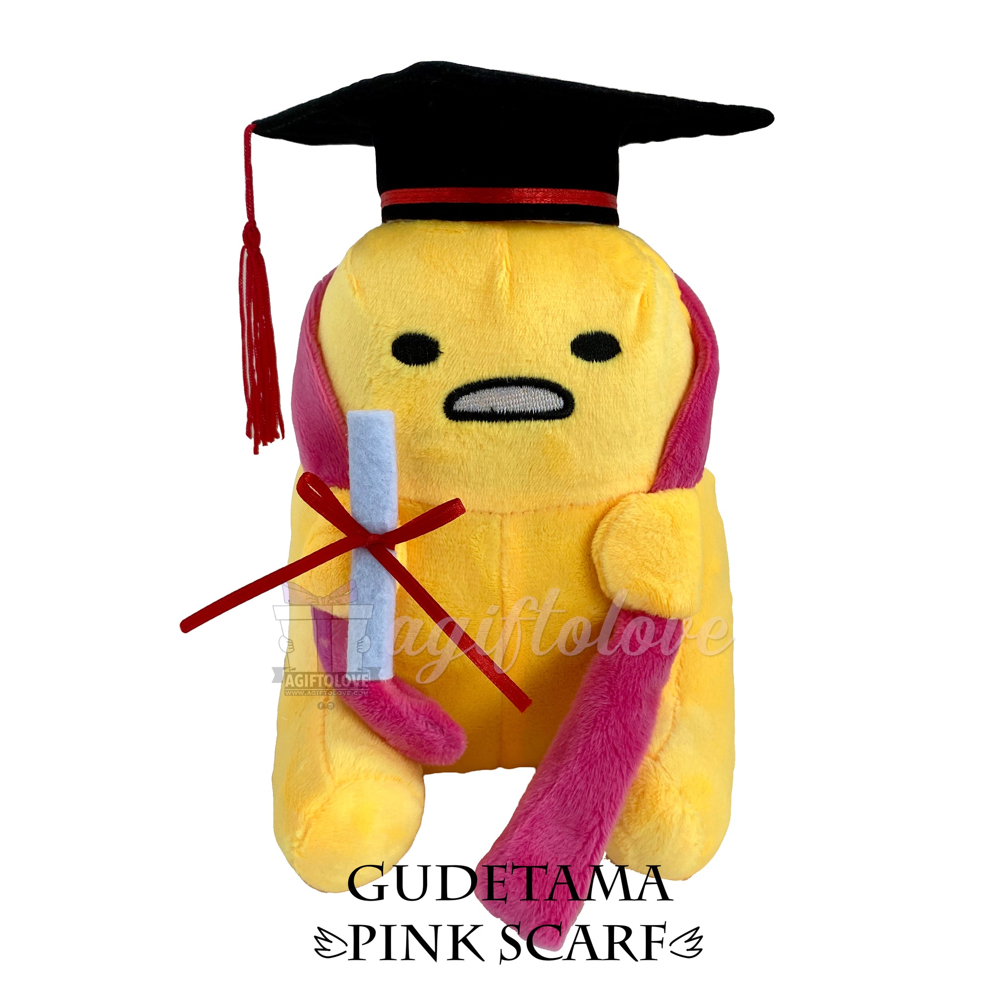 gudetama graduation plush