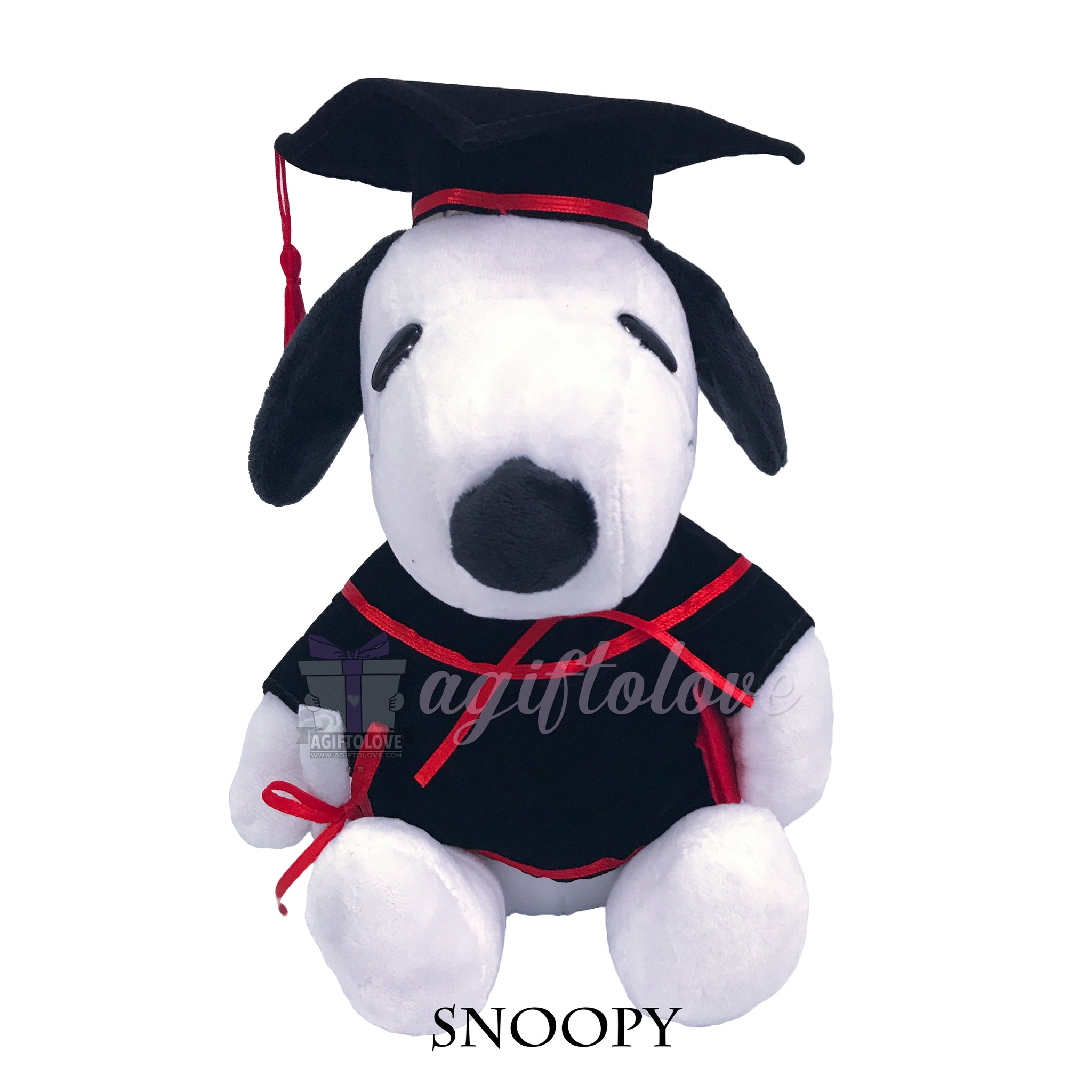 snoopy graduation plush