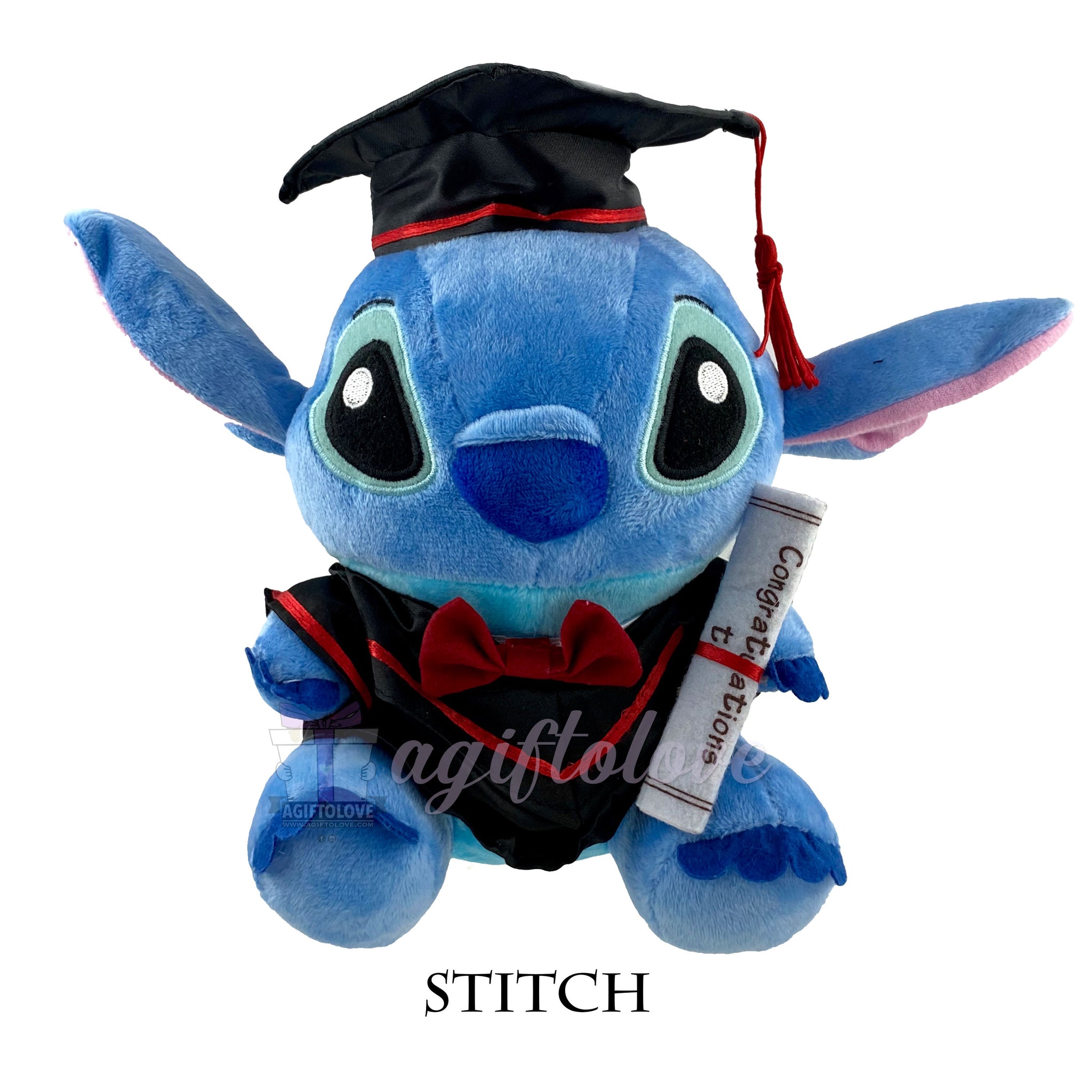 disney stitch graduation plush