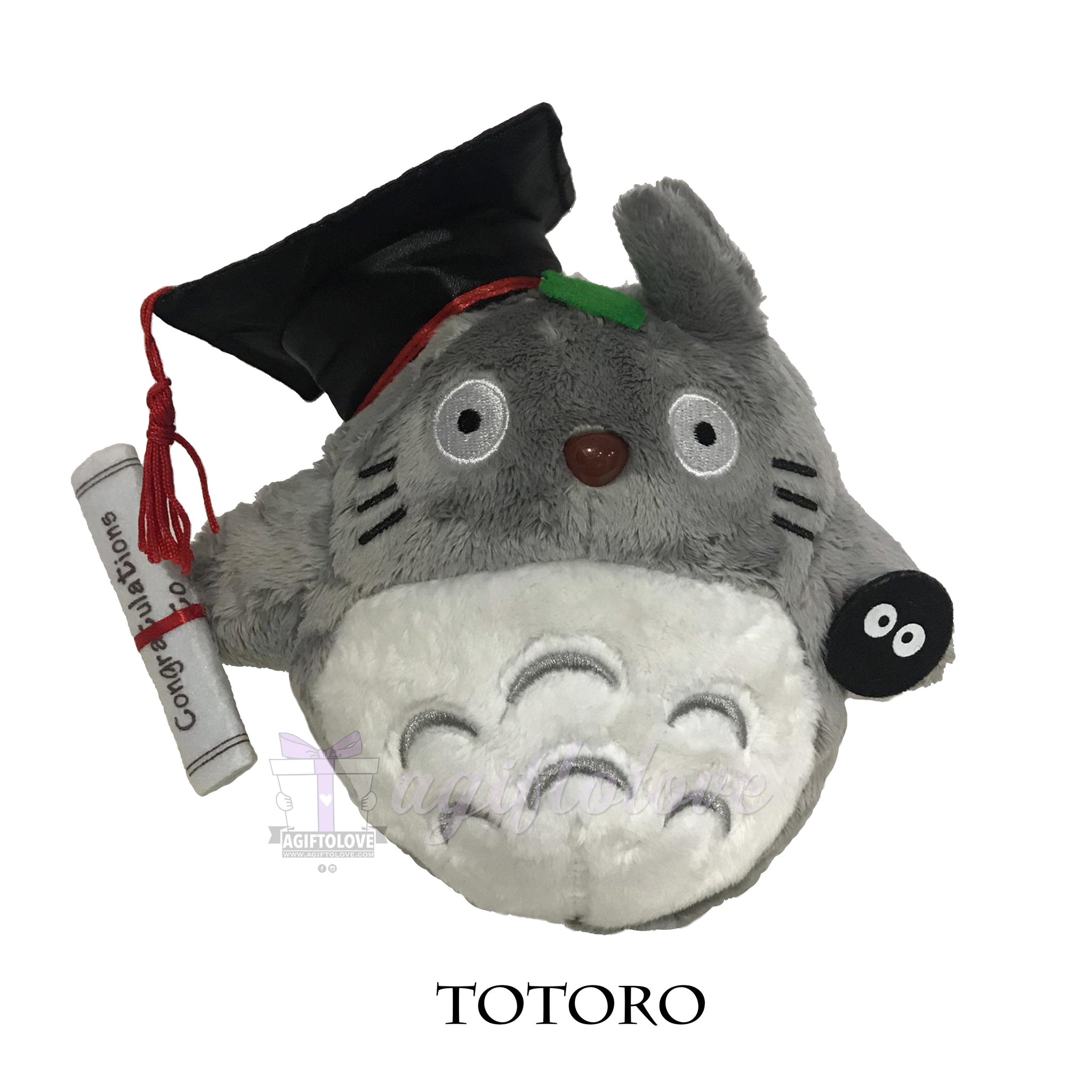 totoro graduation plush