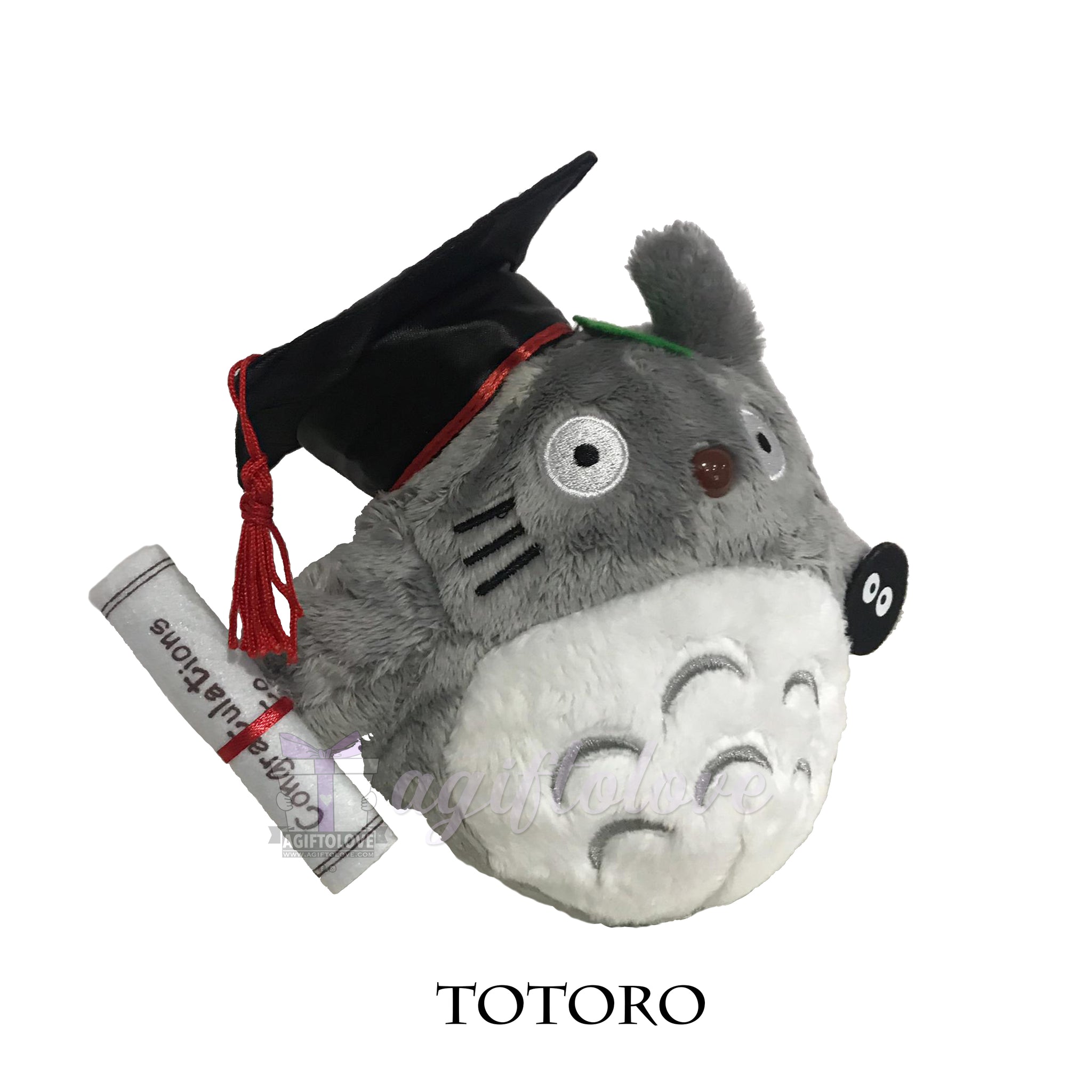 totoro graduation plush