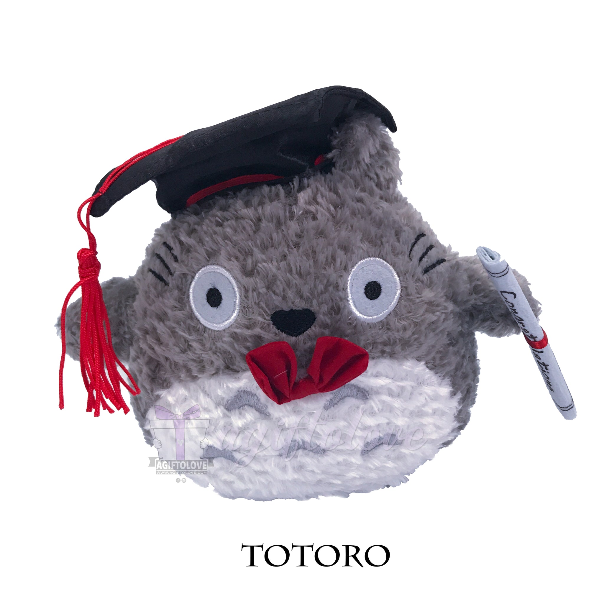 totoro graduation plush