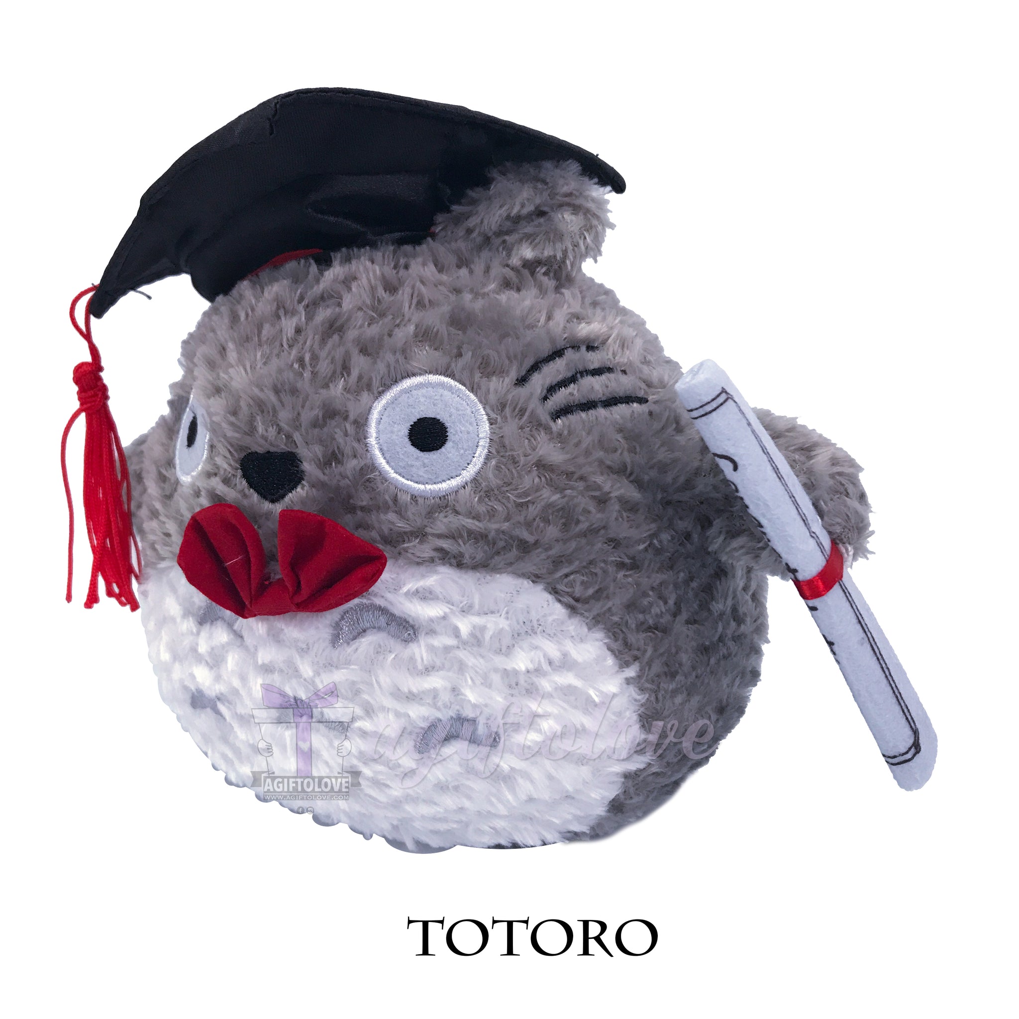 totoro graduation plush