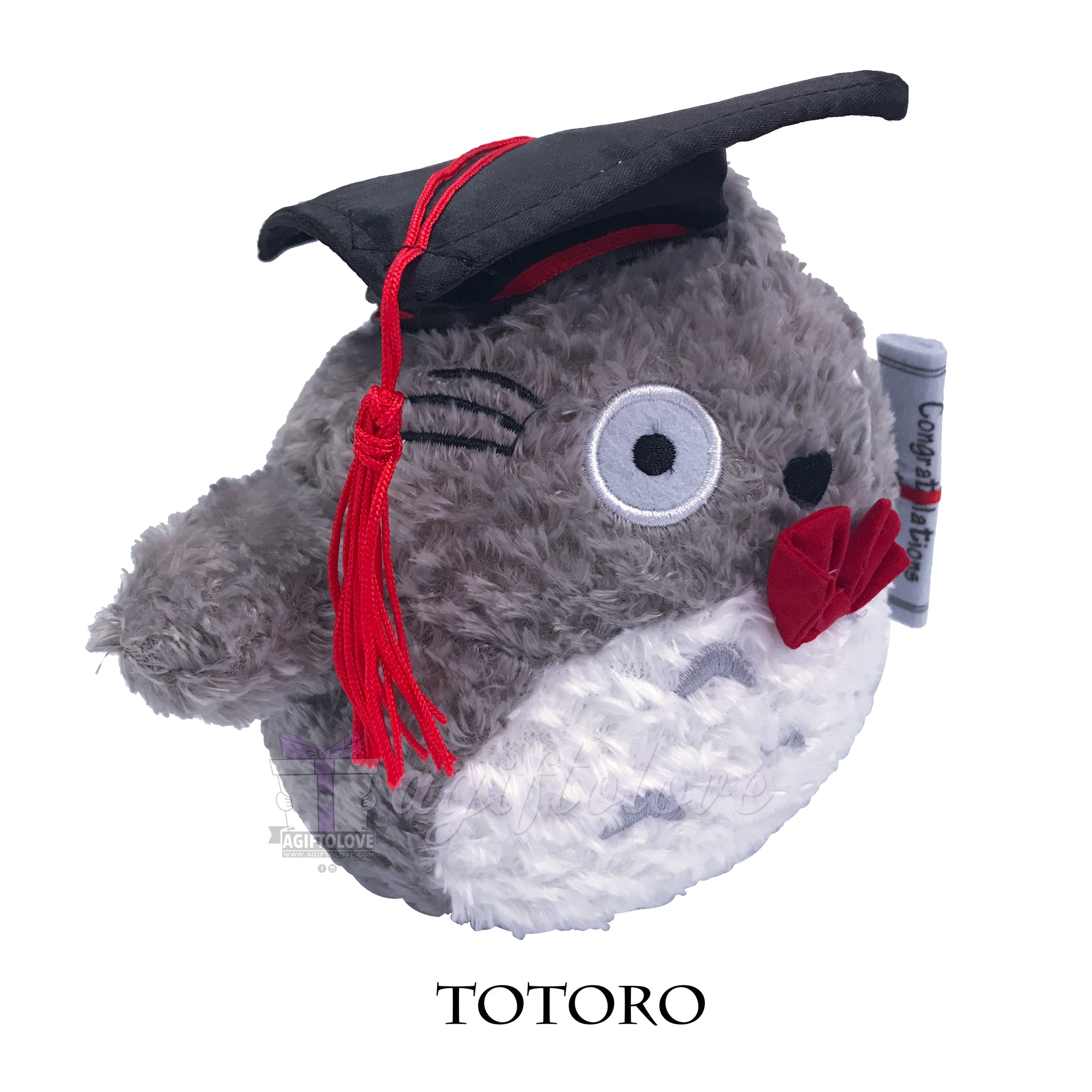 totoro graduation plush