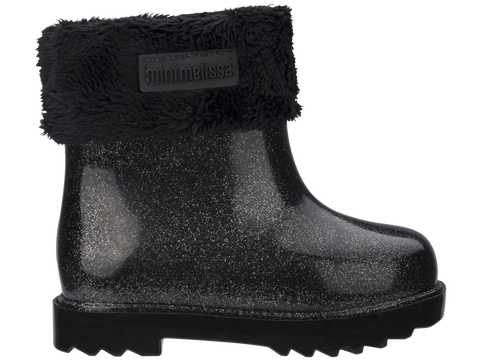 mini melissa black boots