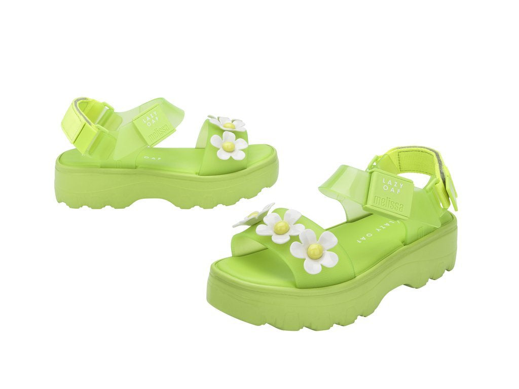 [Online Exclusive] Melissa Kick Off Sandal + Lazy Oaf - Green – MDreams