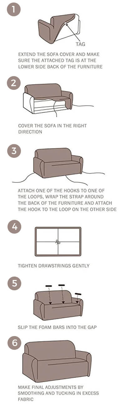 sofa cover installation