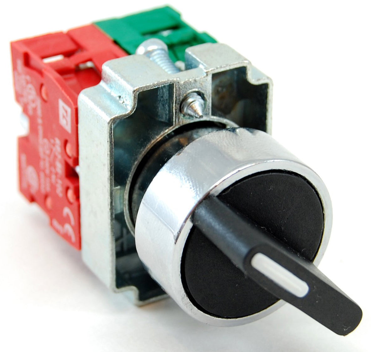 NHD nss22-s110 2-позиционный переключатель. No NC контактор. Xb4-be101. 3d model22mm latching 2 no 3-position Rotary Selector select Switch zb2-be101c Black | Switches.