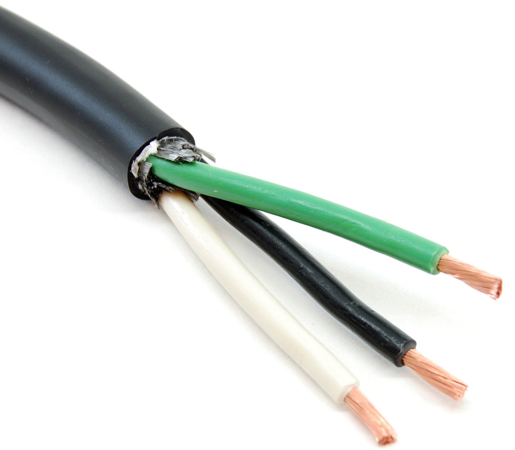 300V 10 gauge 3-conductor wire, oil/water resistant, rubber coating, r -  The Electric Brewery