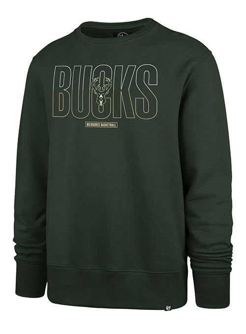 '47 Brand Split Squad Headline Milwaukee Bucks Crewneck Sweatshirt ...