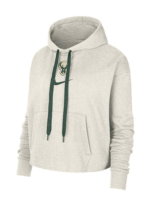 Women's Nike Courtside Phantom Milwaukee Bucks Hooded Sweatshir | Bucks Pro Shop