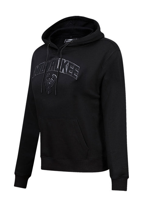 Recensent acre Normalisatie Women's Pro Standard Triple Black Milwaukee Bucks Hooded Sweatshirt | Bucks  Pro Shop