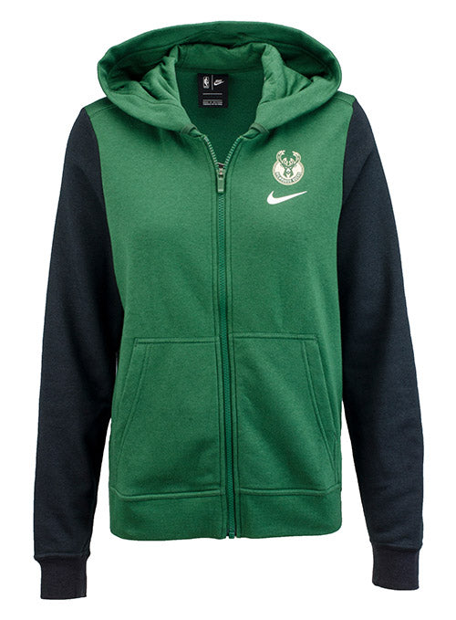 green nike zip hoodie