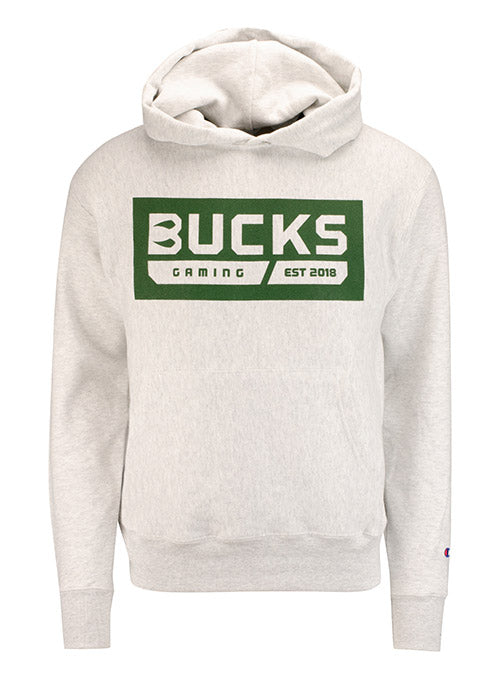 gå ind Kenya Woods Champion Reverse Weave Bucks Gaming Hooded Sweatshirt | Bucks Pro Shop