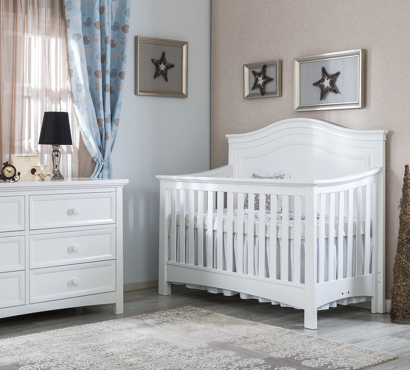 sorelle providence crib stone grey