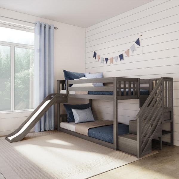 Shop Staircase Bunk Beds: Twin And Full Bunk Beds With Stairs For Kids –  Max And Lily