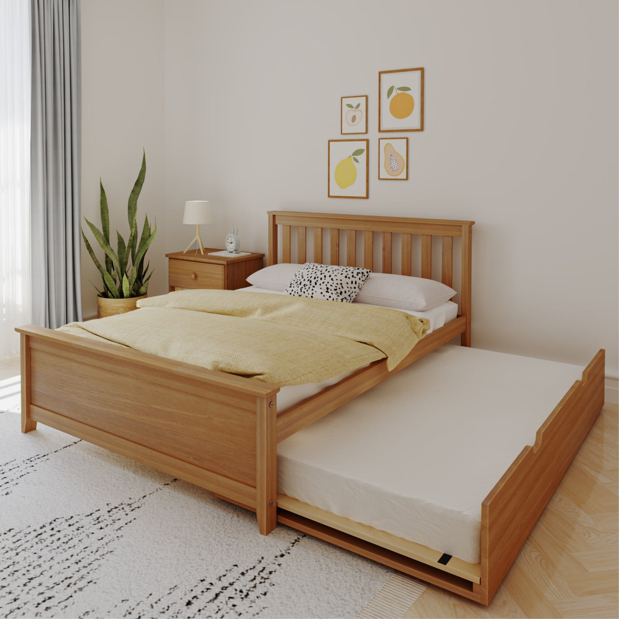 Image of Kid's Full-Size Bed with Trundle
