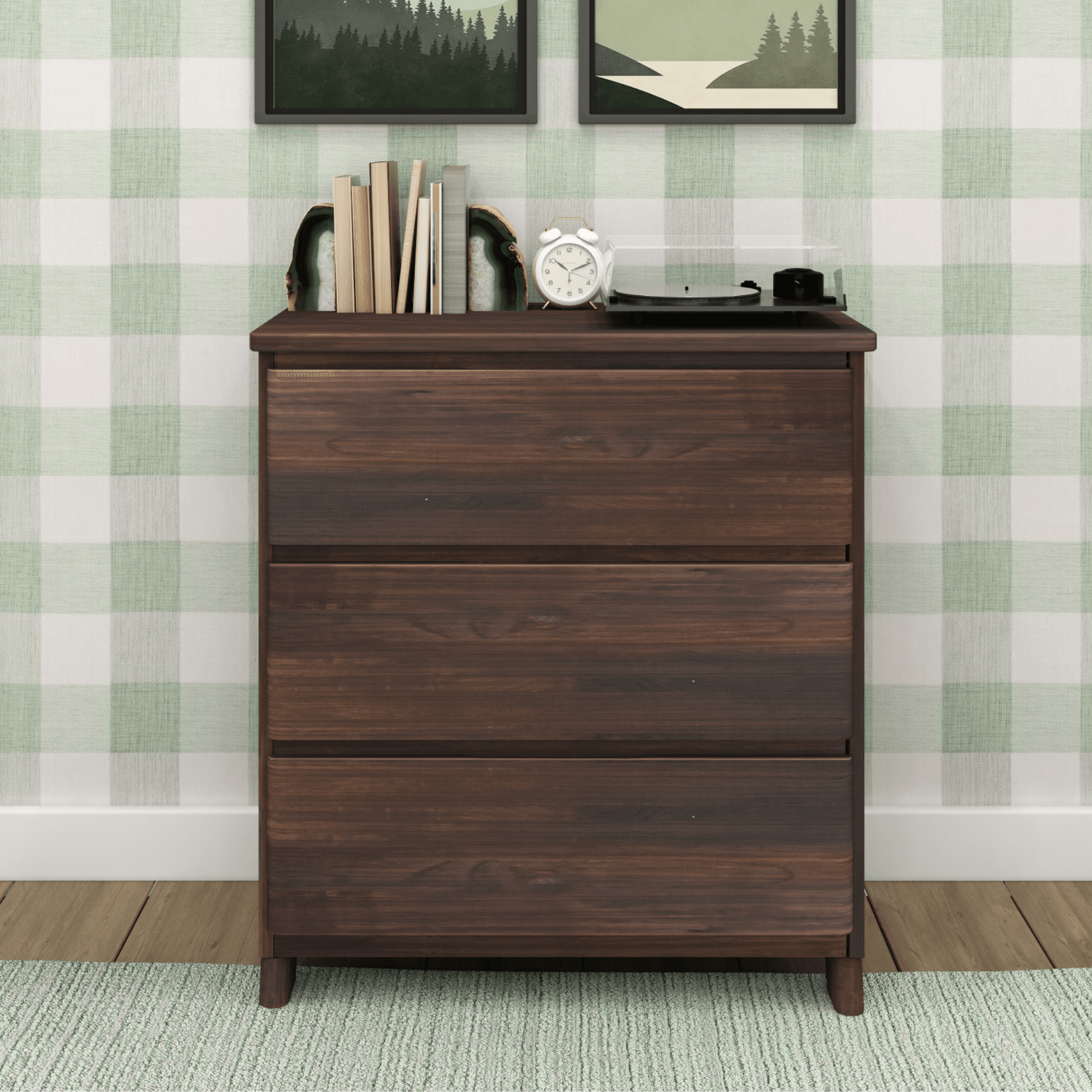 Image of Modern Farmhouse 3-Drawer Dresser