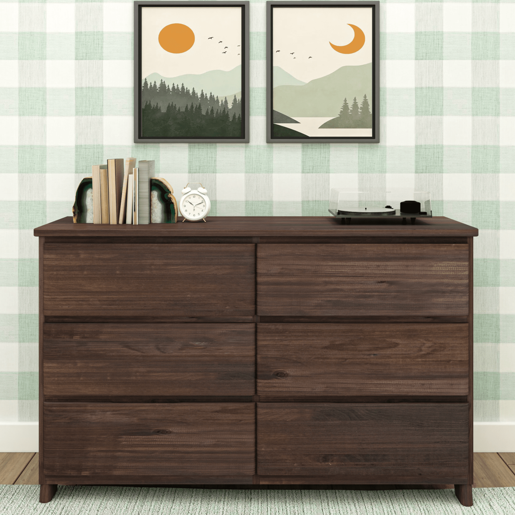 Image of Modern Farmhouse 6-Drawer Dresser