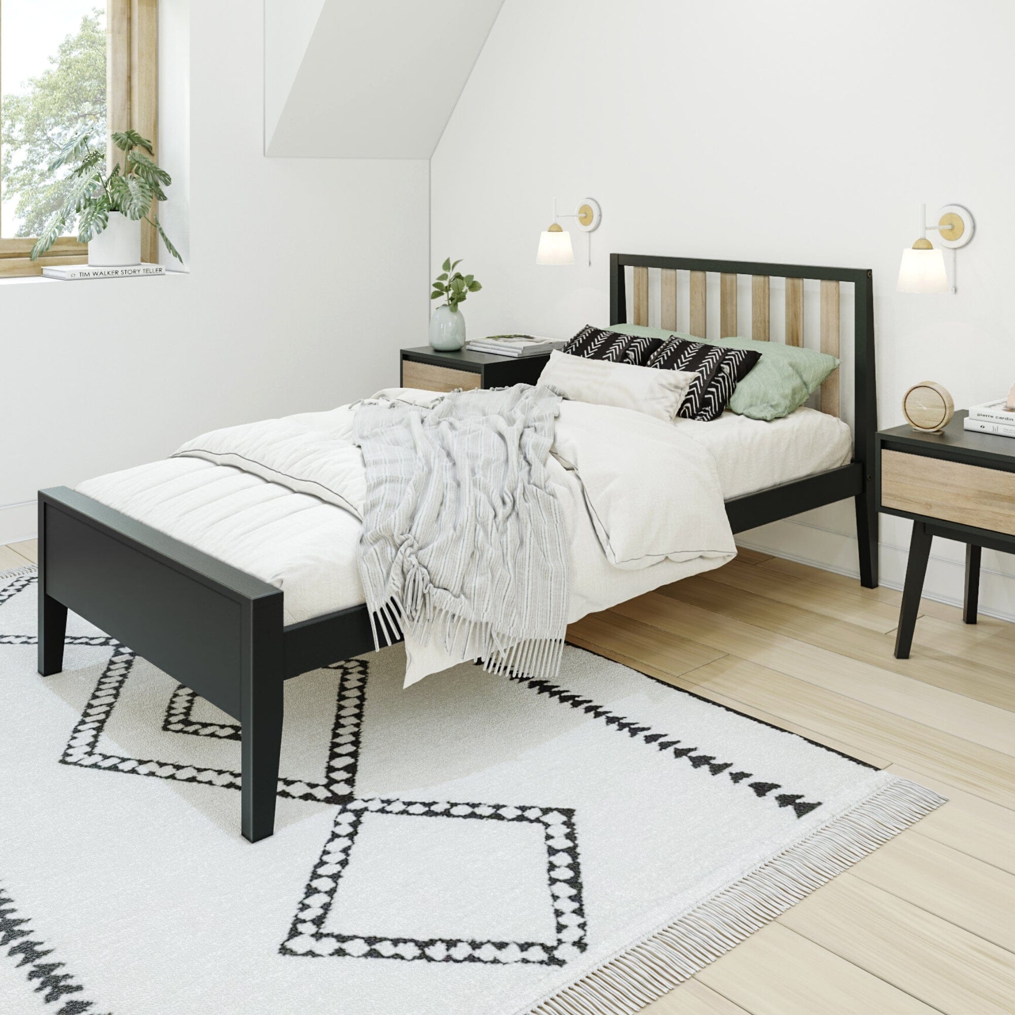 Image of Scandinavian Twin-Size Bed