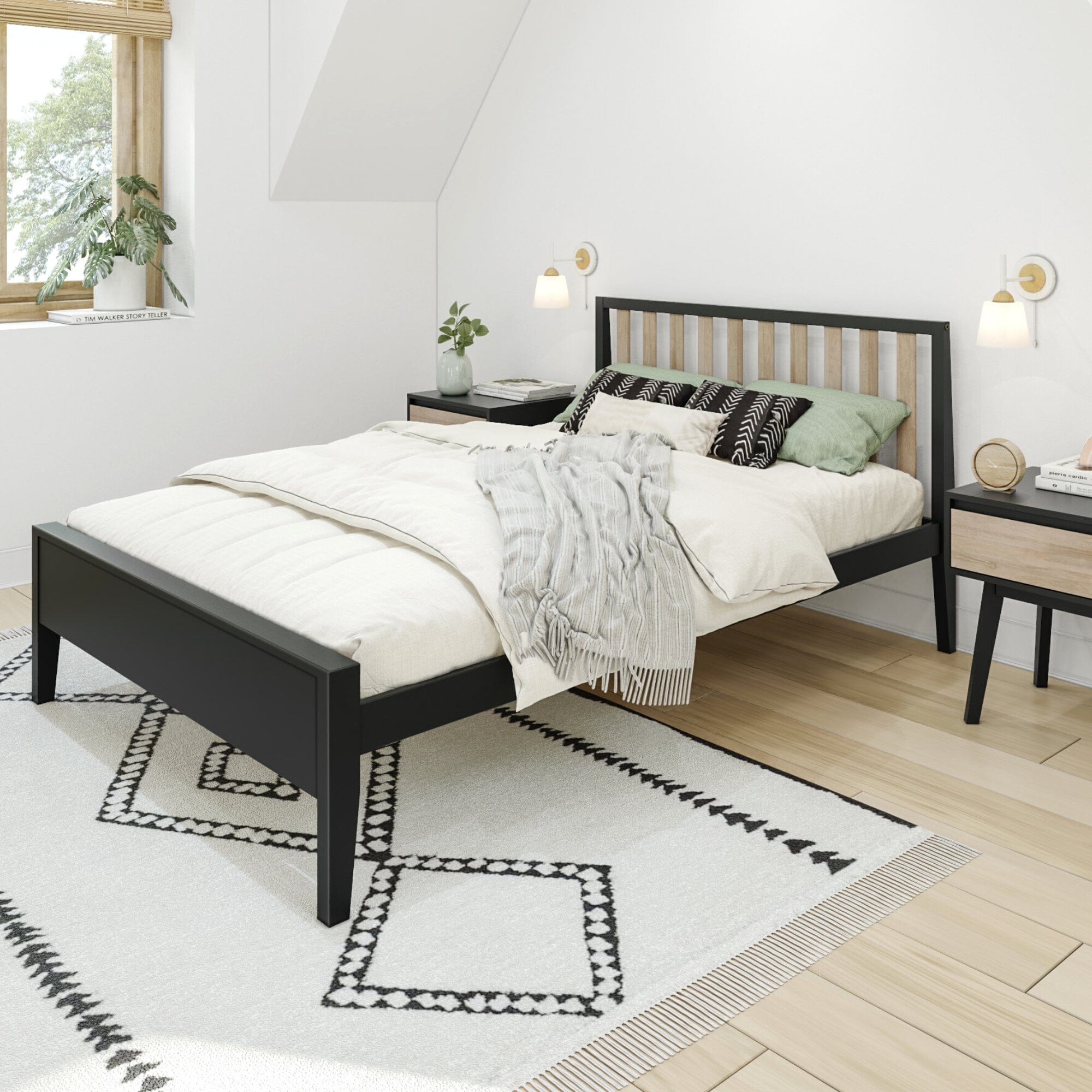 Image of Scandinavian Full-Size Bed