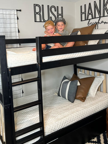 Scandinavian Twin over Twin Bunk Bed with Trundle