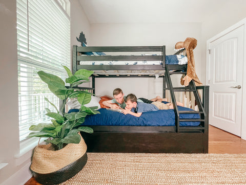 Scandinavian Twin over Full Bunk Bed for Kids