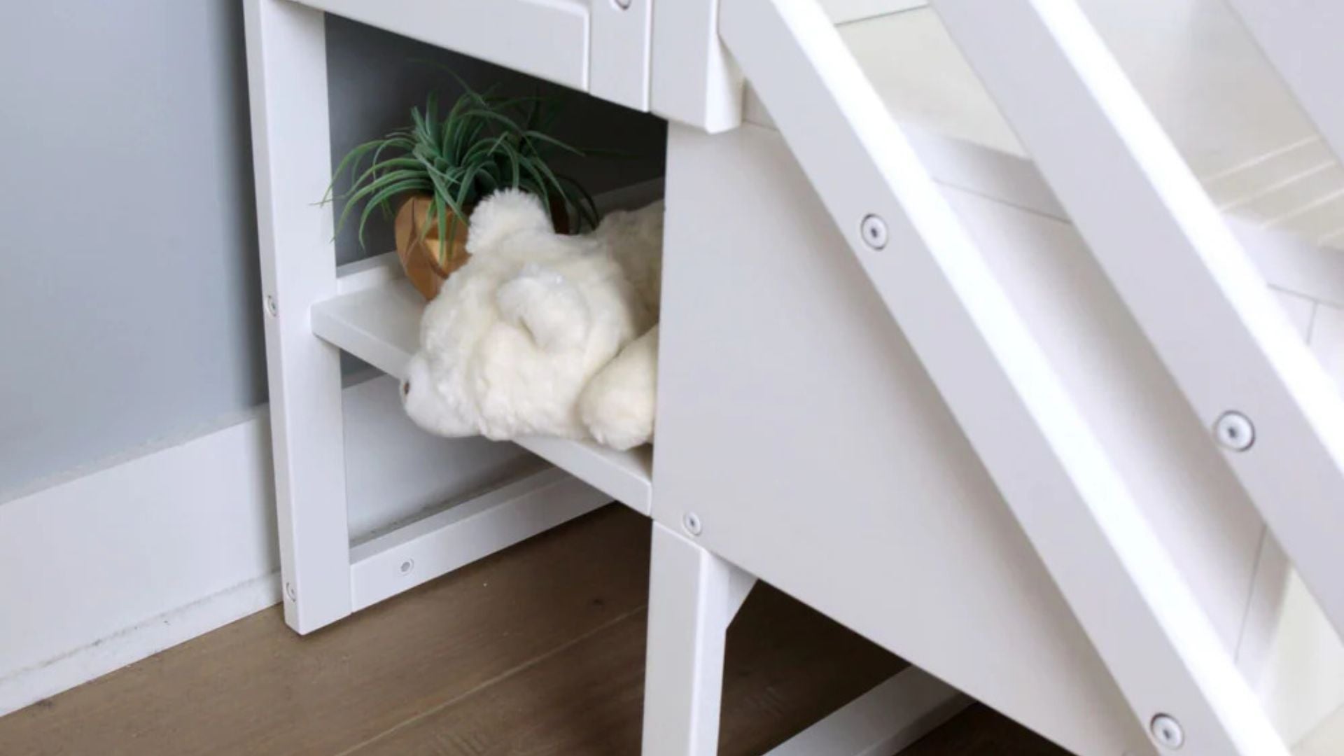 storage loft bed with stairs